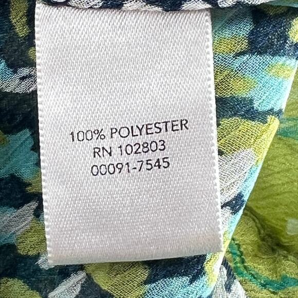 VNTG Flirty Reversible Layered Watercolor Chiffon Skirt 1X Spring Fairy BohoChic - Picture 7 of 8